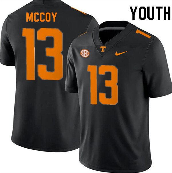 Youth #13 Jermod McCoy Tennessee Volunteers College Football Jerseys Stitched-Black